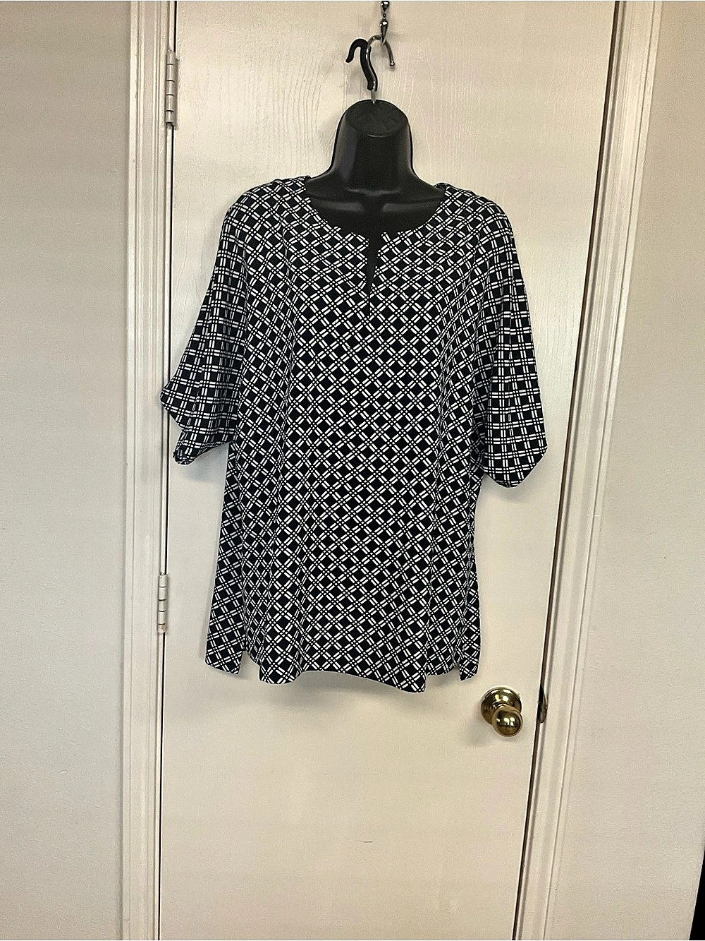 Jones New York Geometric Blouse